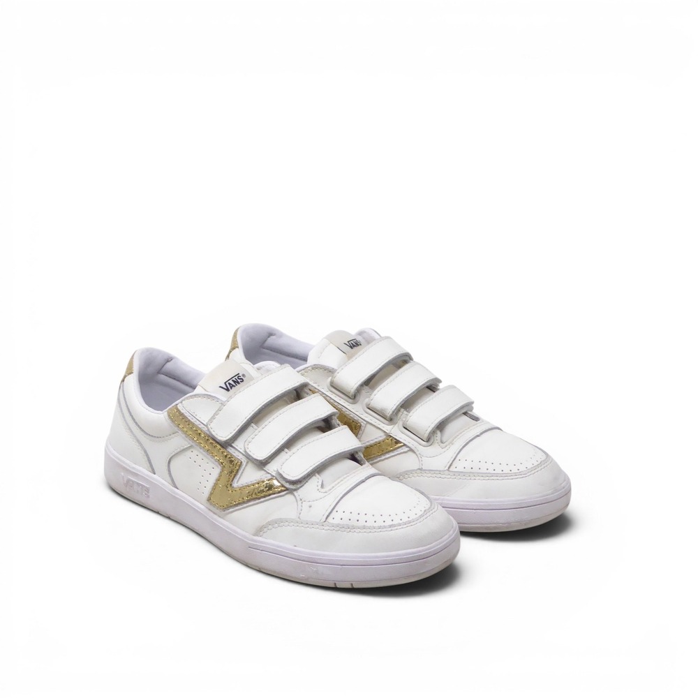 Vans Women Shoes White Gold Lowland ComfyCush V 3 Strap Sneakers Size 8
